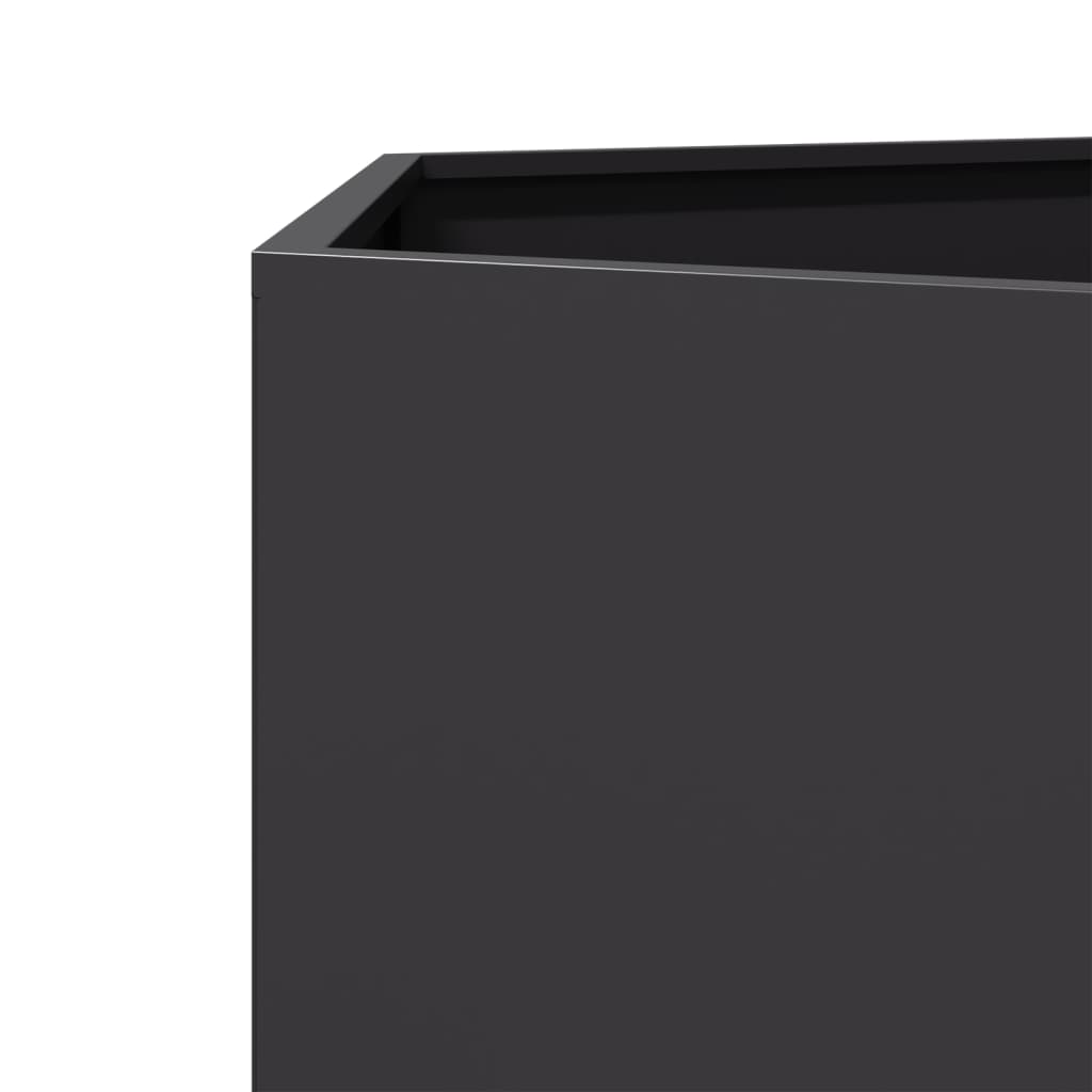 Plantekasse svart sekskantet 69x60x45 cm stål
