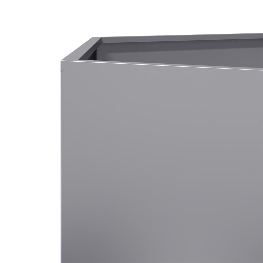Plantekasse svart sekskantet 69x60x45 cm galvanisert stål