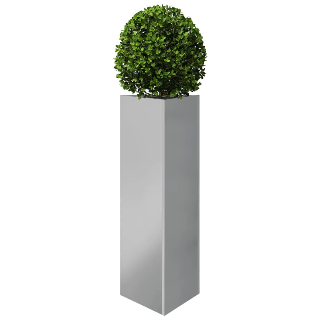 Plantekasse trekantet 30x26x75 cm galvanisert stål