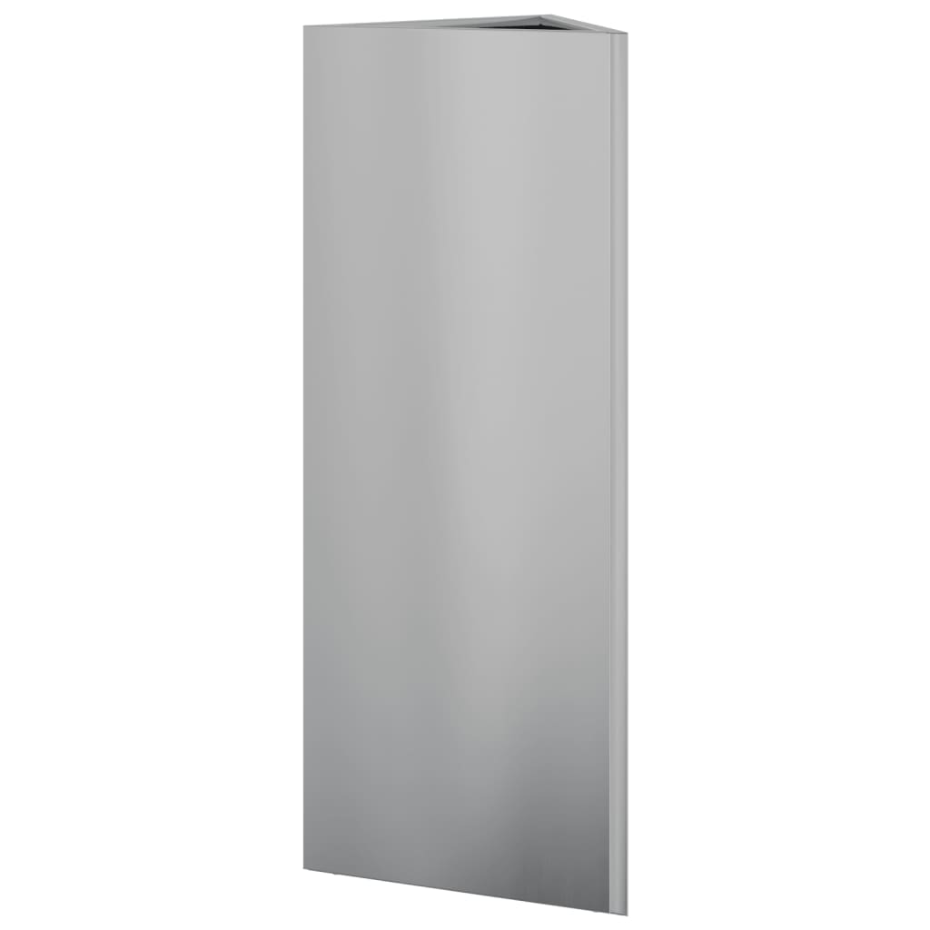 Plantekasse trekantet 30x26x75 cm galvanisert stål