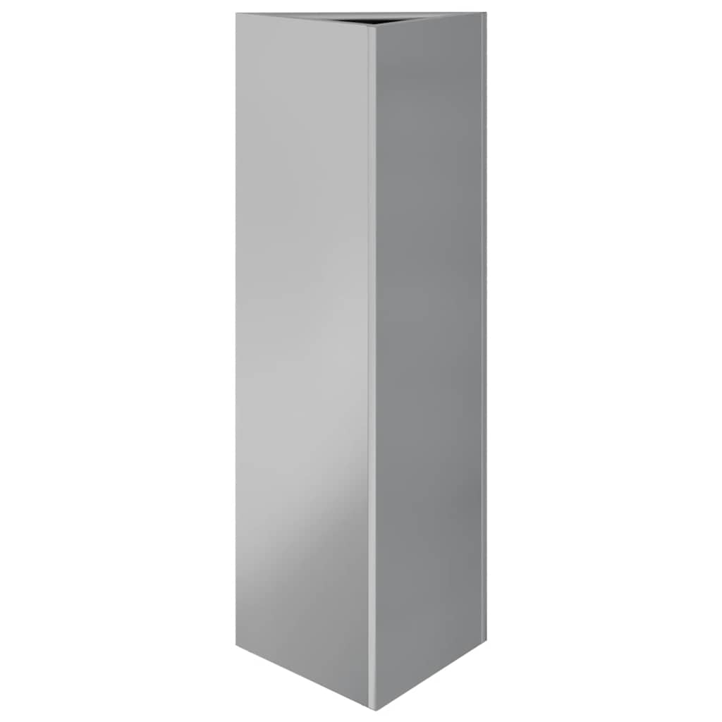 Plantekasser 2 stk 30x26x75 cm galvanisert stål vidaXL