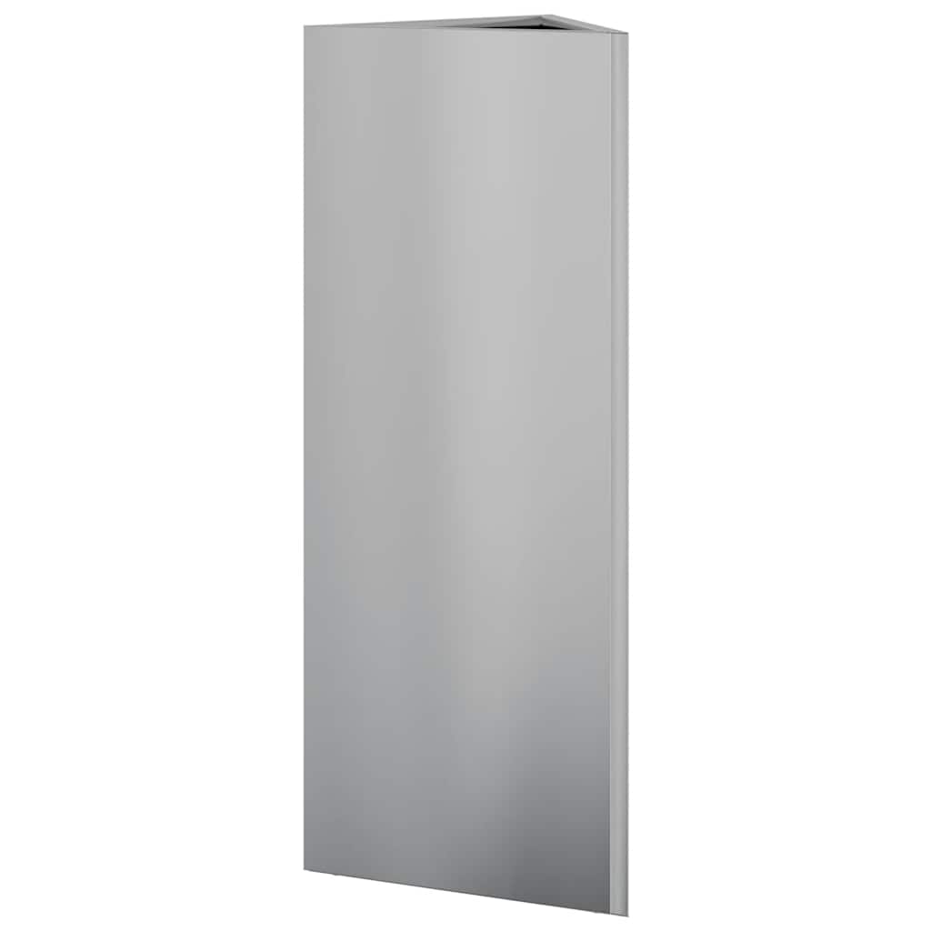 Plantekasser 2 stk 30x26x75 cm galvanisert stål vidaXL