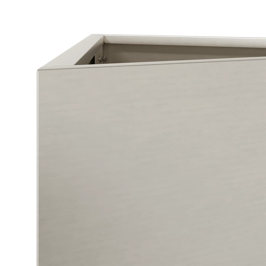 hageplanter 2 stk trekantet 30x26x75 cm oksidert stål
