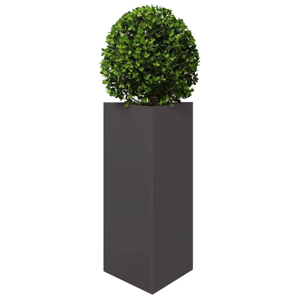 Plantekasse svart trekantet 40x34,5x75 cm stål