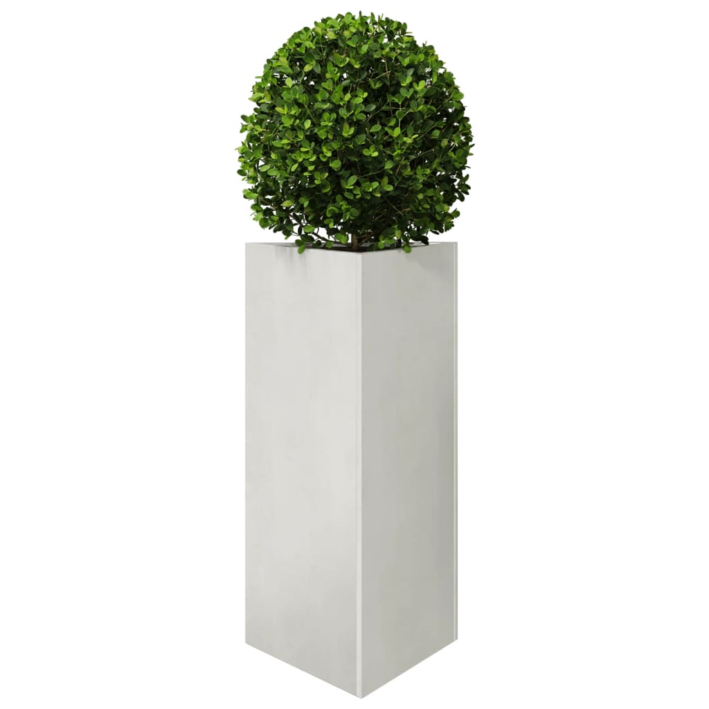 Plantekasser 2 stk trekantet 40x34,5x75 cm rustfritt stål
