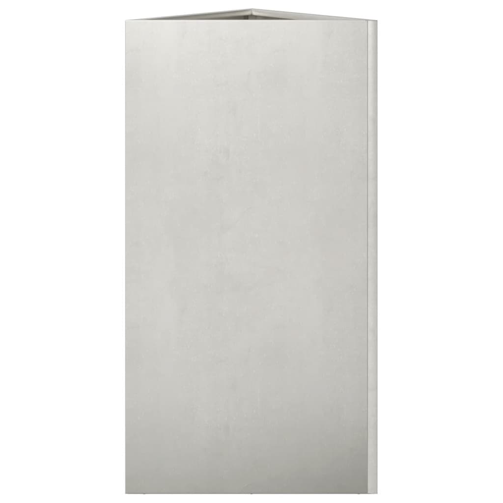 Plantekasser 2 stk trekantet 40x34,5x75 cm rustfritt stål