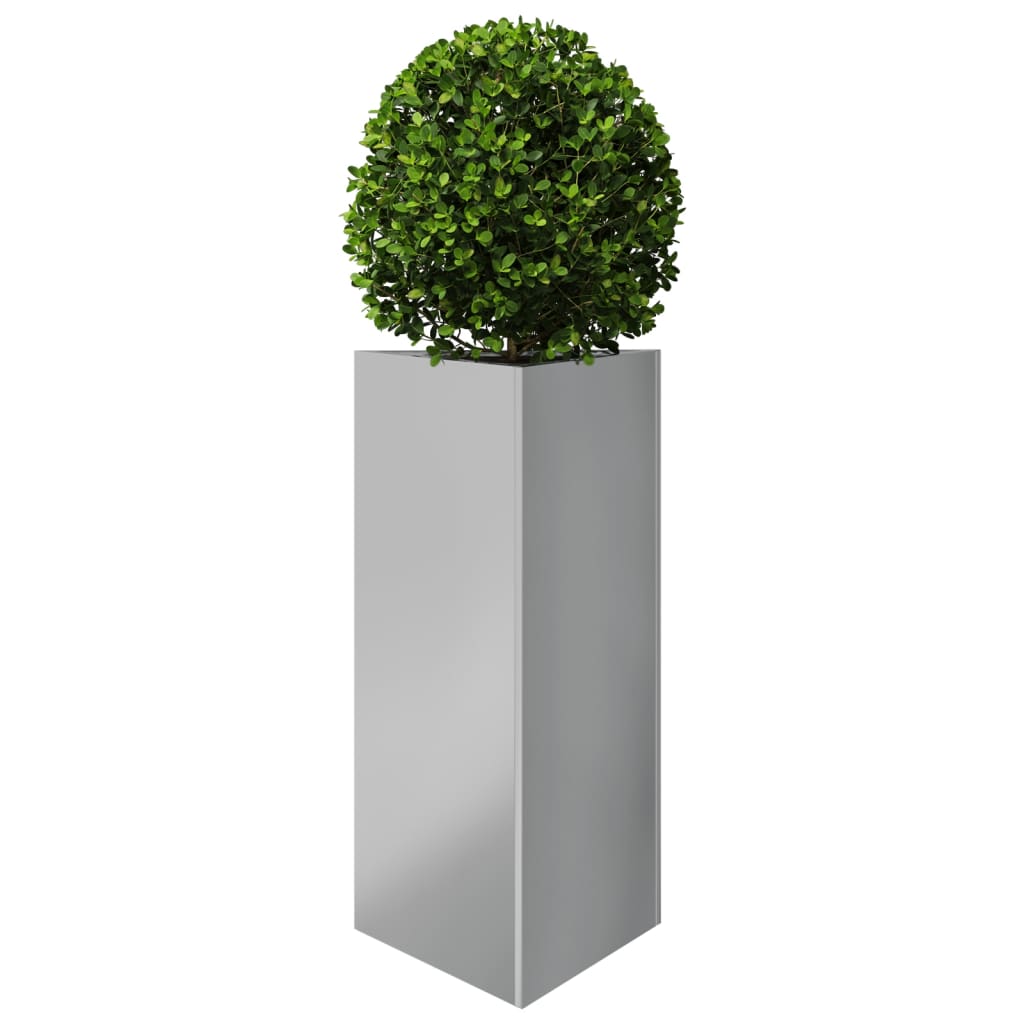 Plantekasse trekantet 40x34,5x75 cm galvanisert stål