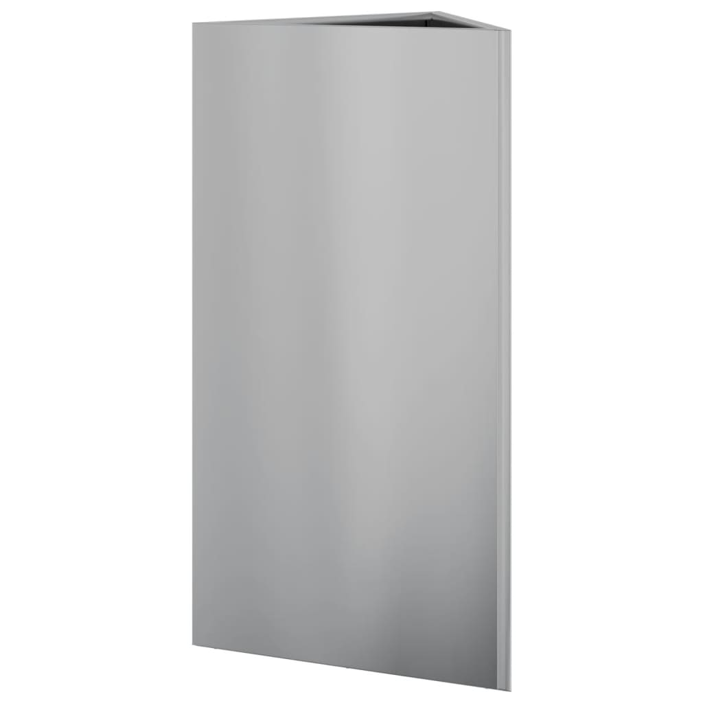Plantekasse trekantet 40x34,5x75 cm galvanisert stål