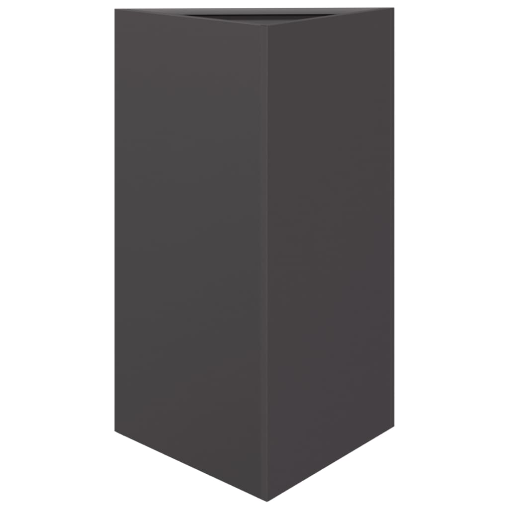Plantekasse svart trekantet 50x43x75 cm stål