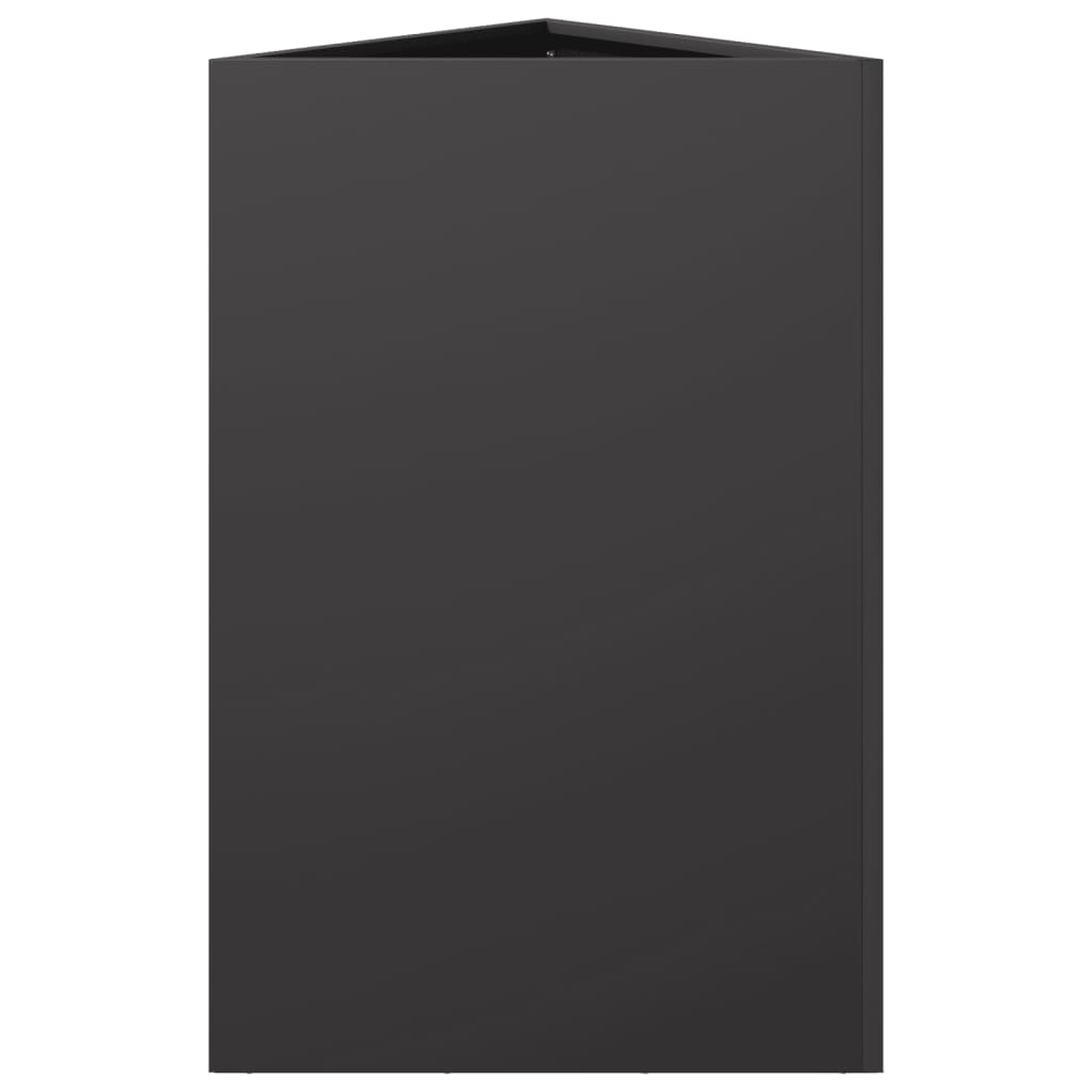 Plantekasse svart trekantet 50x43x75 cm stål