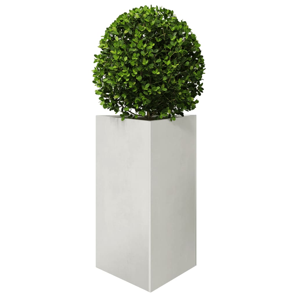 Plantekasse trekantet 50x43x75 cm rustfritt stål