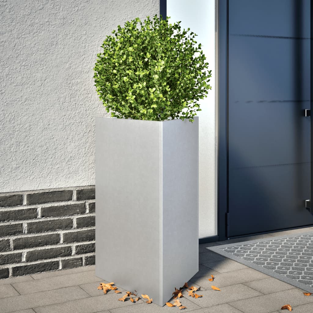 Plantekasse trekantet 50x43x75 cm galvanisert stål