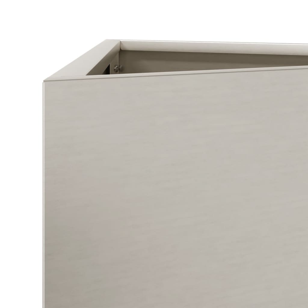 hageplanter 2 stk trekantede 50x43x75 cm oksidert stål