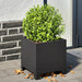 Plantekasse svart 30x30x30 cm stål
