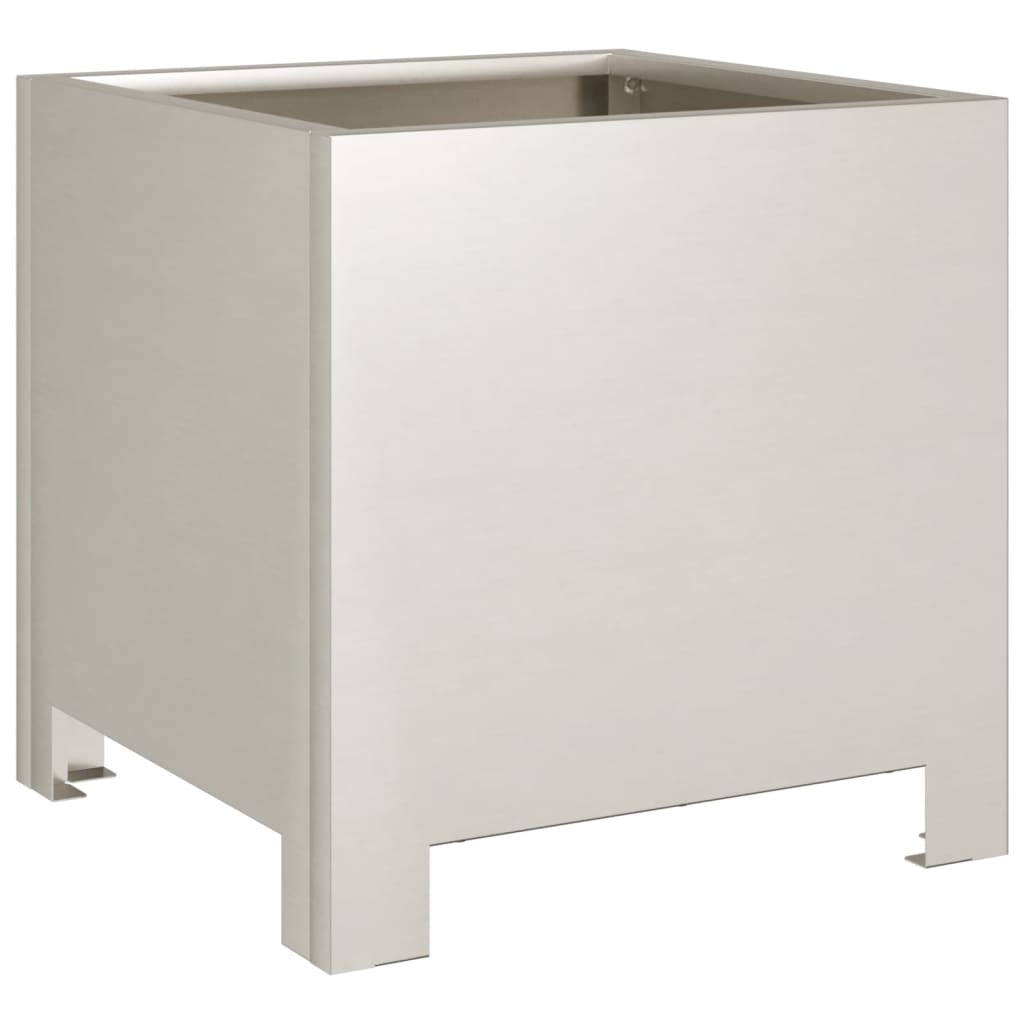 Hageplanter 2 stk 30x30x30 cm oksidert stål