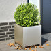 Plantekasser 2 stk 40x40x40 cm rustfritt stål