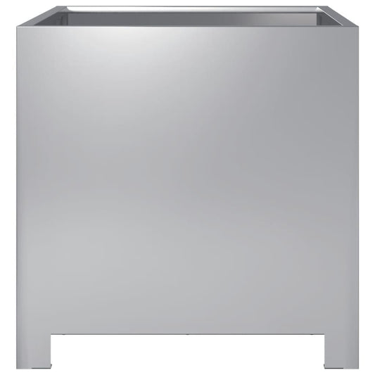 Plantekasser 2 stk 40x40x40 cm galvanisert stål