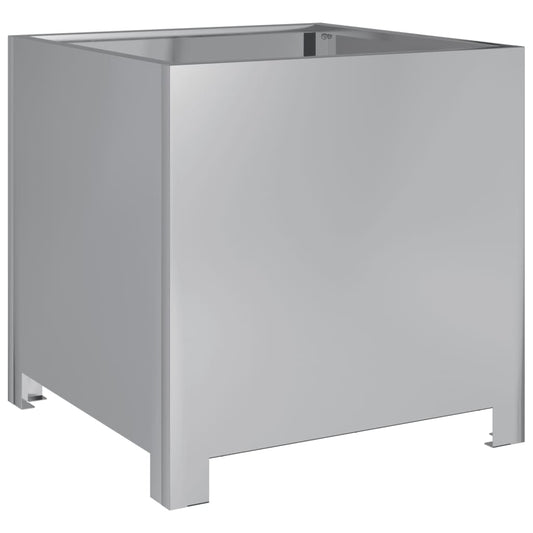 Plantekasser 2 stk 40x40x40 cm galvanisert stål