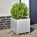Plantekasser 2 stk 40x40x40 cm galvanisert stål