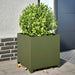 Plantekasse olivengrønn 50x50x50 cm stål
