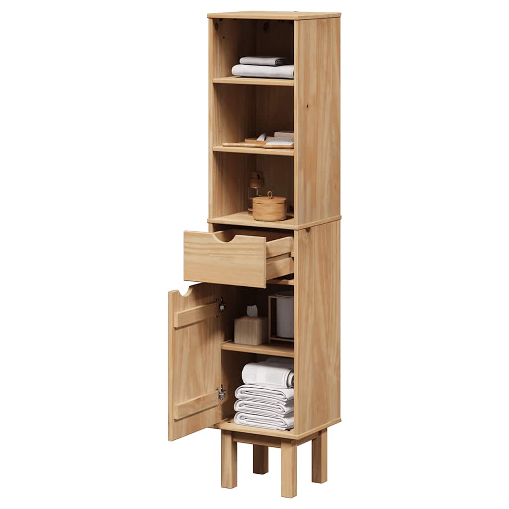 Baderomsskap OTTA 35x30x159 cm heltre furu