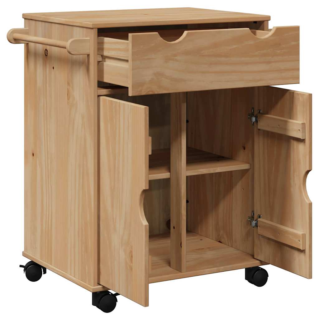Kjøkkenvogn OTTA 59x45x80 cm heltre furu