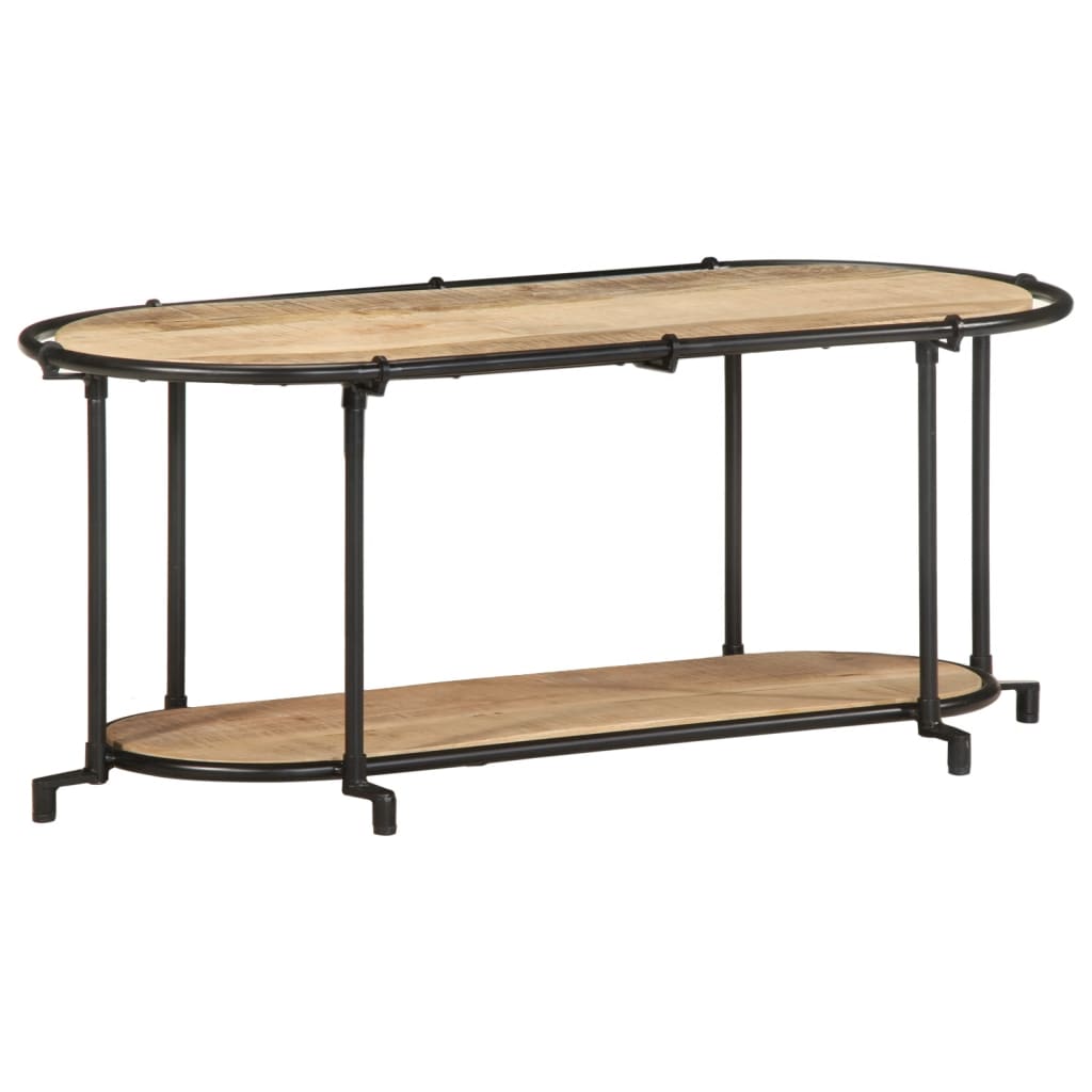 TV-benk 100x42x40 cm grov heltre mango