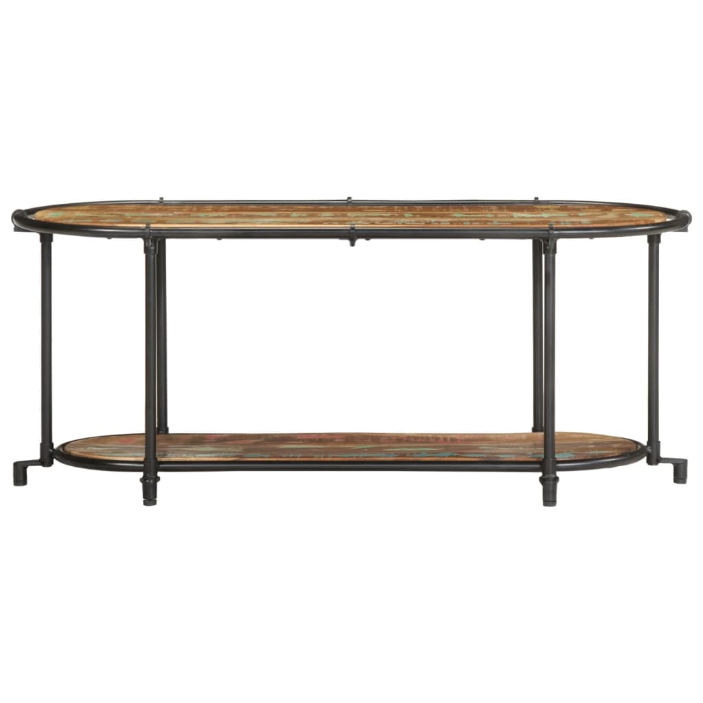 TV-benk 100x42x40 cm gjenvunnet heltre
