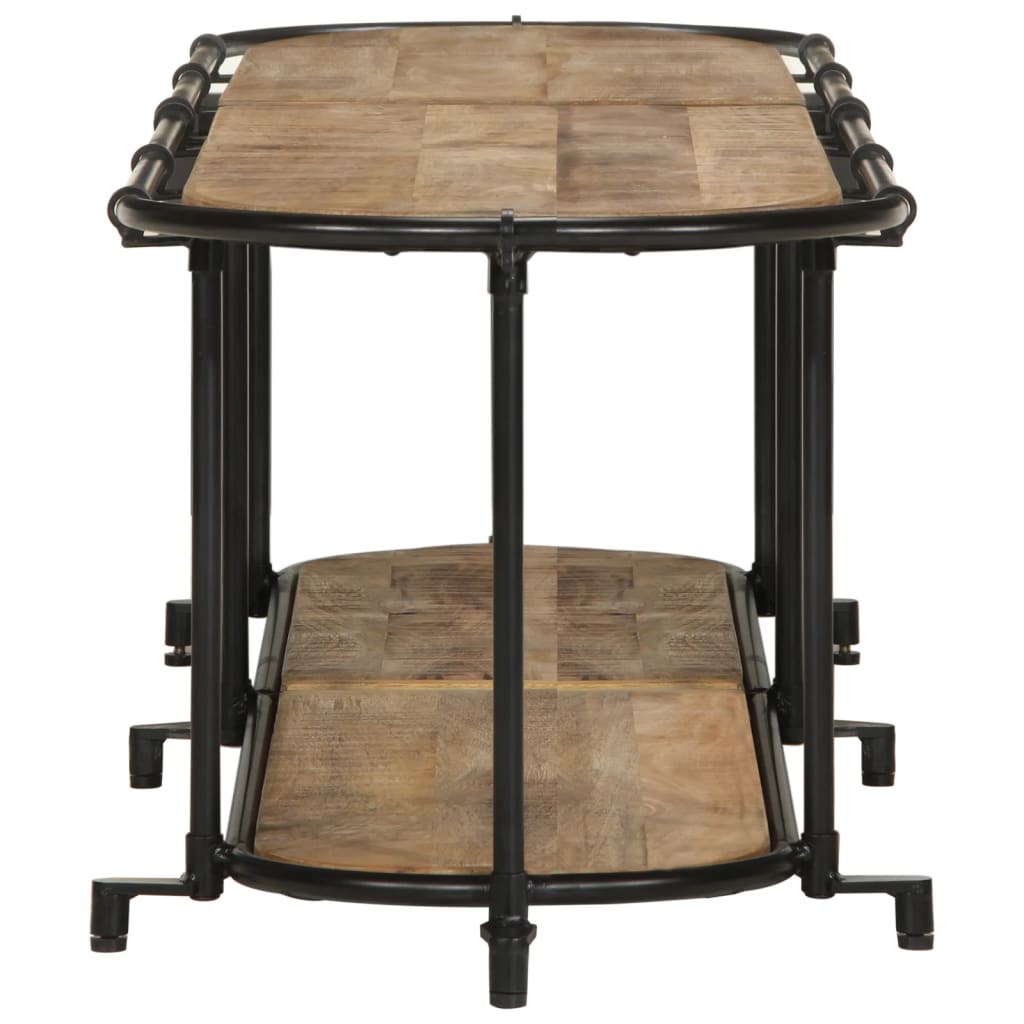 TV-benk 160x42x40 cm grov heltre mango