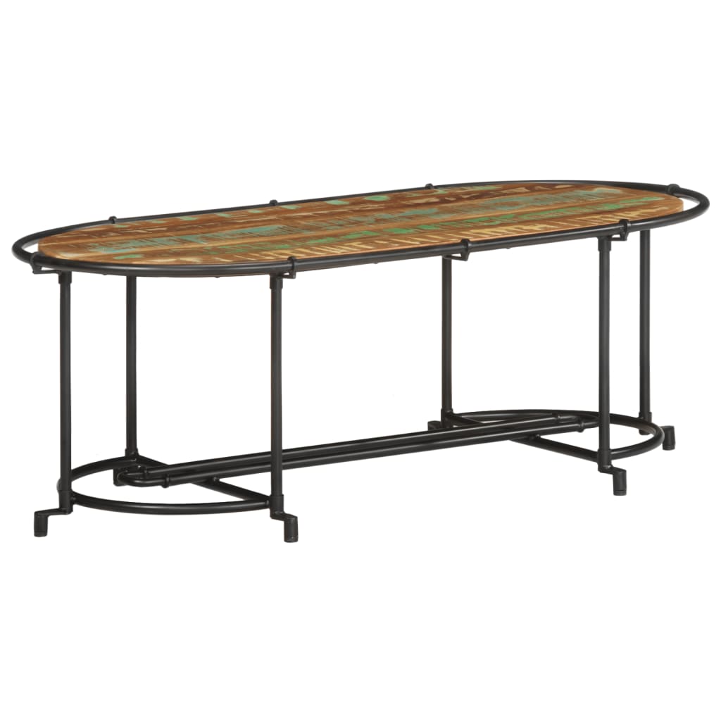 Salongbord 110x55x40 cm gjenvunnet heltre
