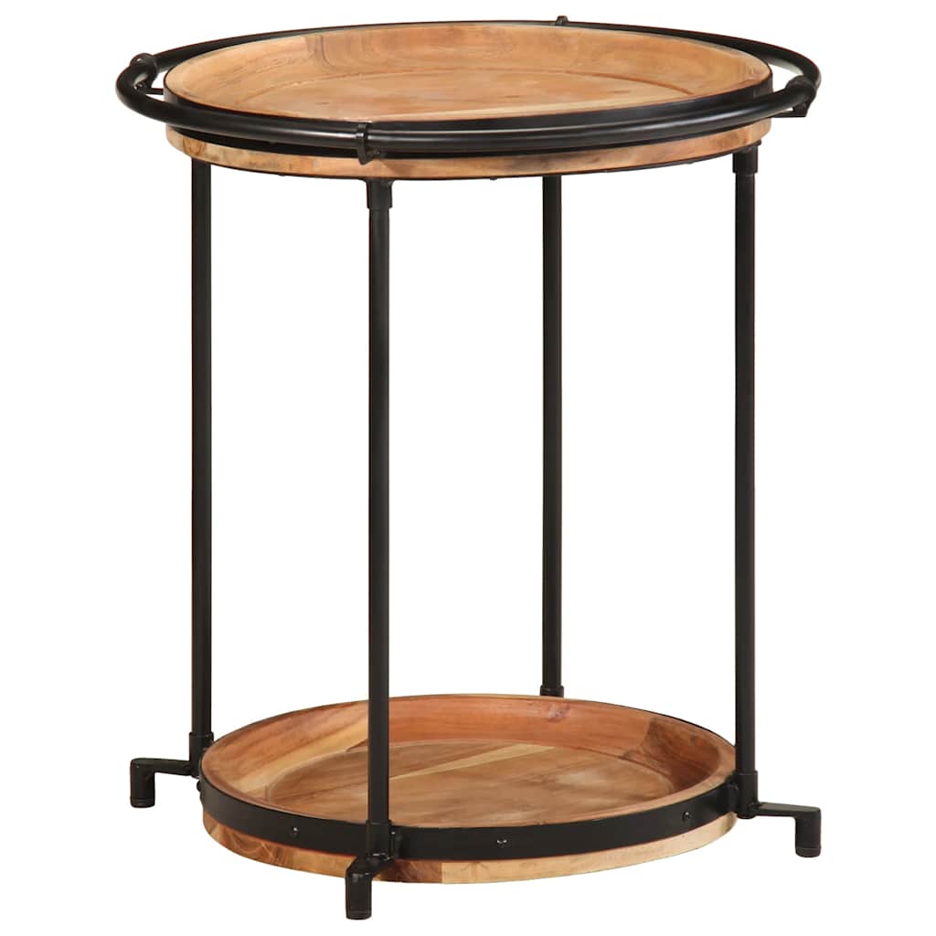 Sidebord Ø55x60 cm heltre akasie