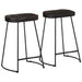 Barkrakker 2 stk sort 45x40x62 cm heltre mango