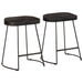 Barkrakker 2 stk sort 46x38x52 cm heltre mango