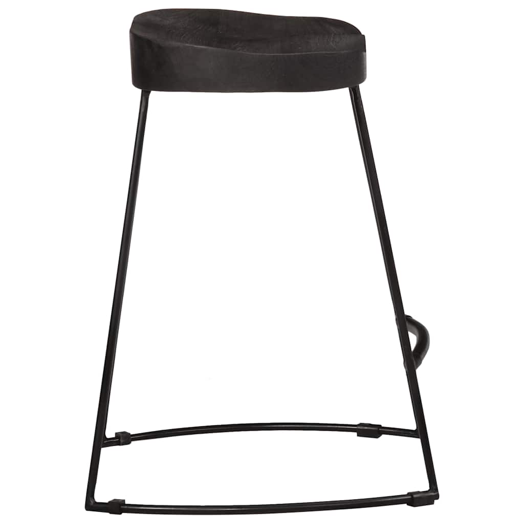 Barkrakker 2 stk sort 46x38x52 cm heltre mango