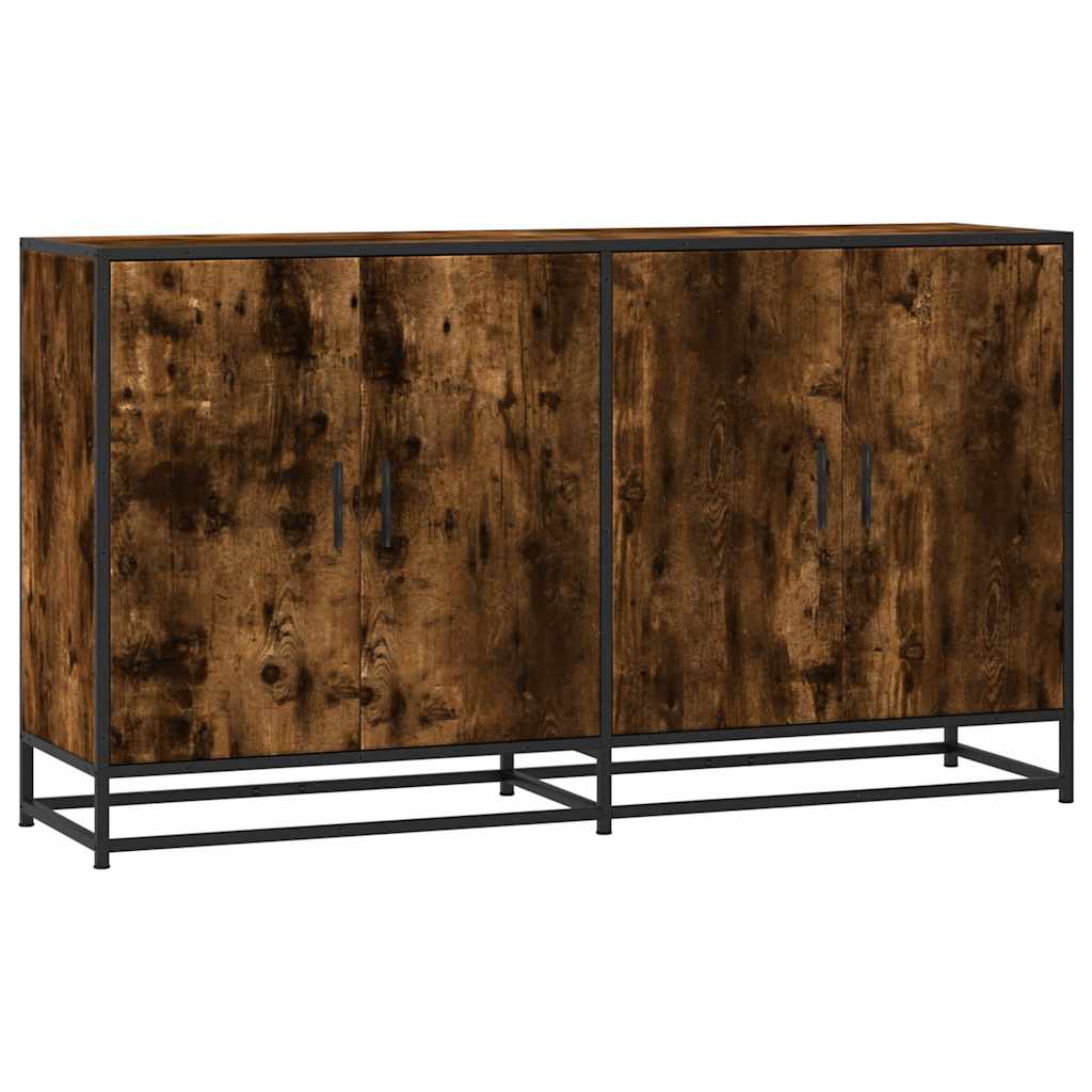 Skjenk røkt eik 134x35x76 cm konstruert tre
