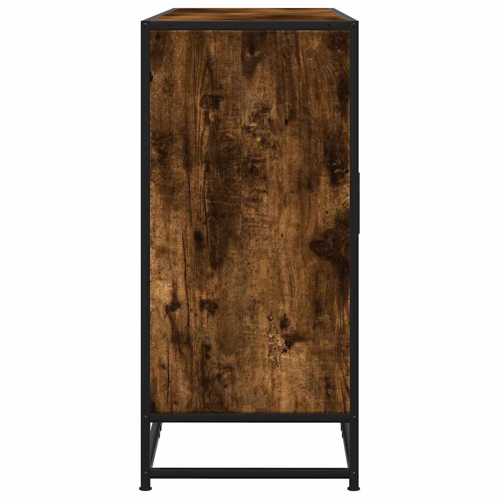 Skjenk røkt eik 134x35x76 cm konstruert tre