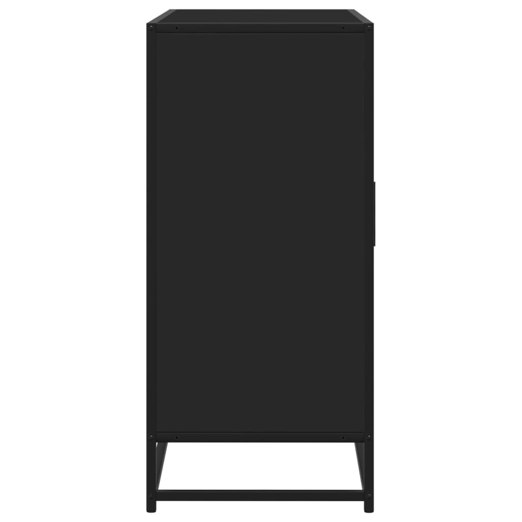 Skjenk svart 92x35x76 cm konstruert tre