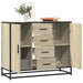 Skjenk sonoma eik 92x35x76 cm konstruert tre