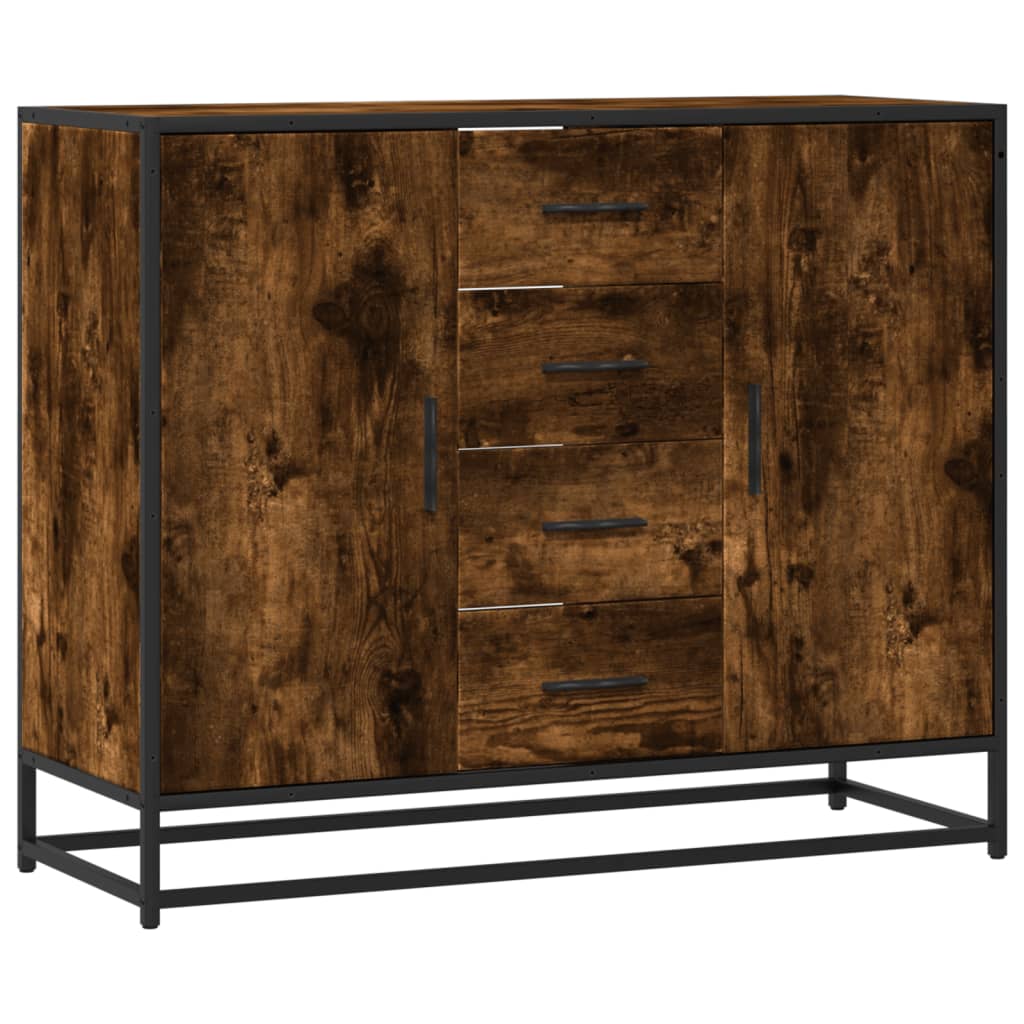 Skjenk røkt eik 92x35x76 cm konstruert tre