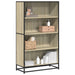 Bokhylle sonoma eik 80,5x35x139 cm konstruert tre