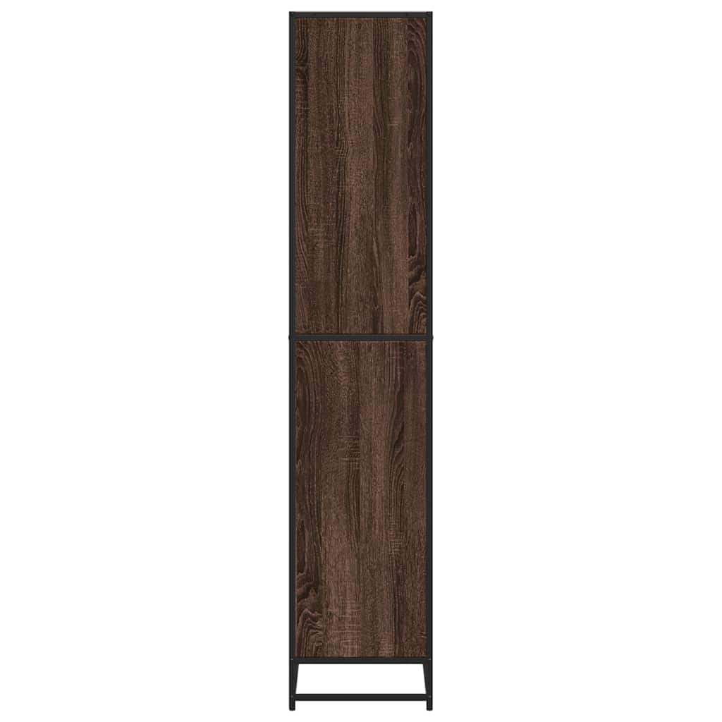 Bokhylle brun eik 60x35x170,5 cm konstruert tre