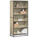 Bokhylle sonoma eik 80,5x35x170,5 cm konstruert tre