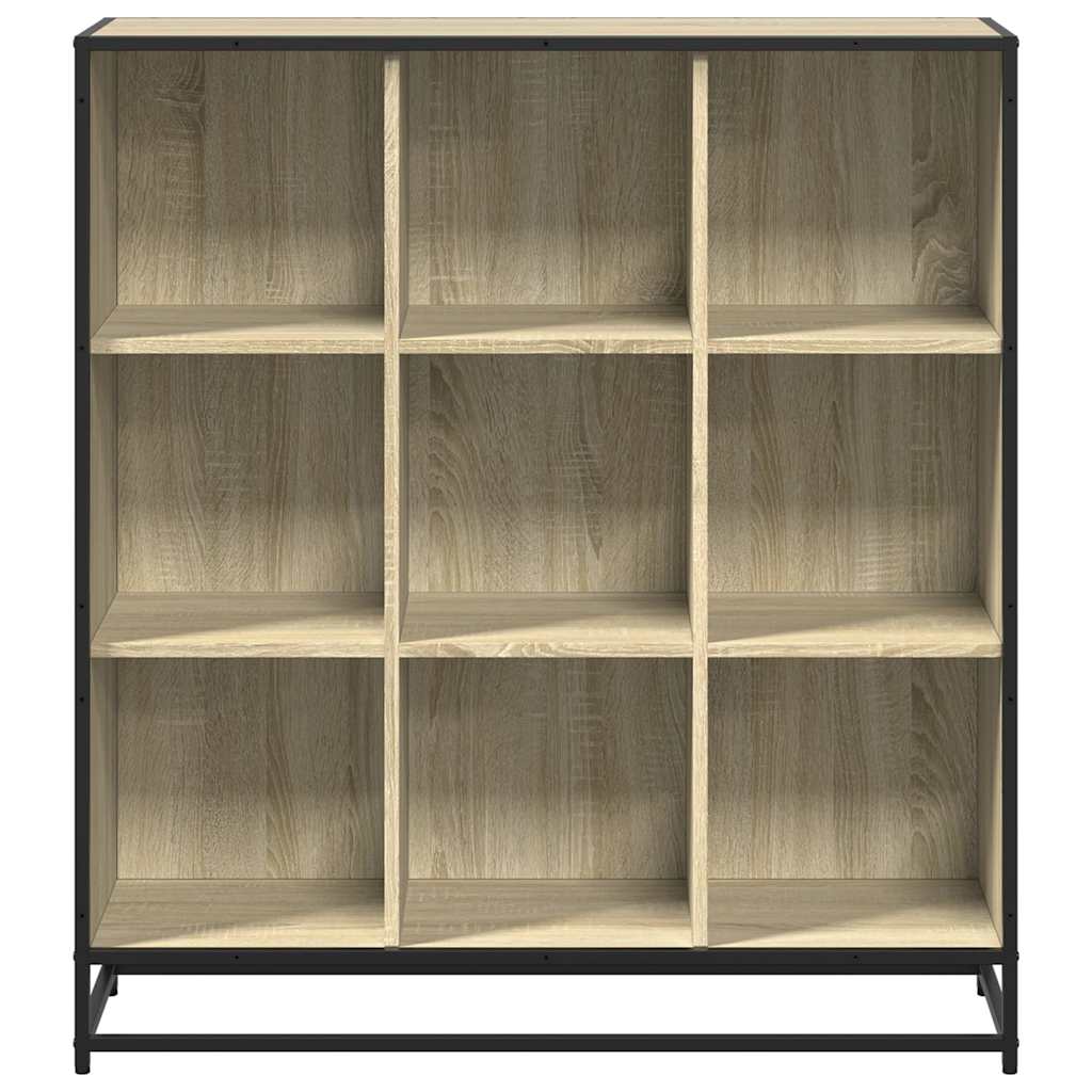 Bokhylle sonoma eik 97,5x33x107,5 cm konstruert tre og metall