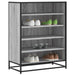 Skoskap grå sonoma 75x38x97,5 cm konstruert tre og metall