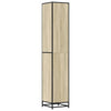 Baderomsskap sonoma eik 35x37,5x188,5 cm konstruert tre metall