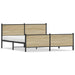 Sengeramme i metall uten madrass sonoma eik 183x213 cm