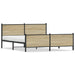 Sengeramme i metall uten madrass sonoma eik 193x203 cm
