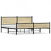 Sengeramme i metall uten madrass sonoma eik 193x203 cm