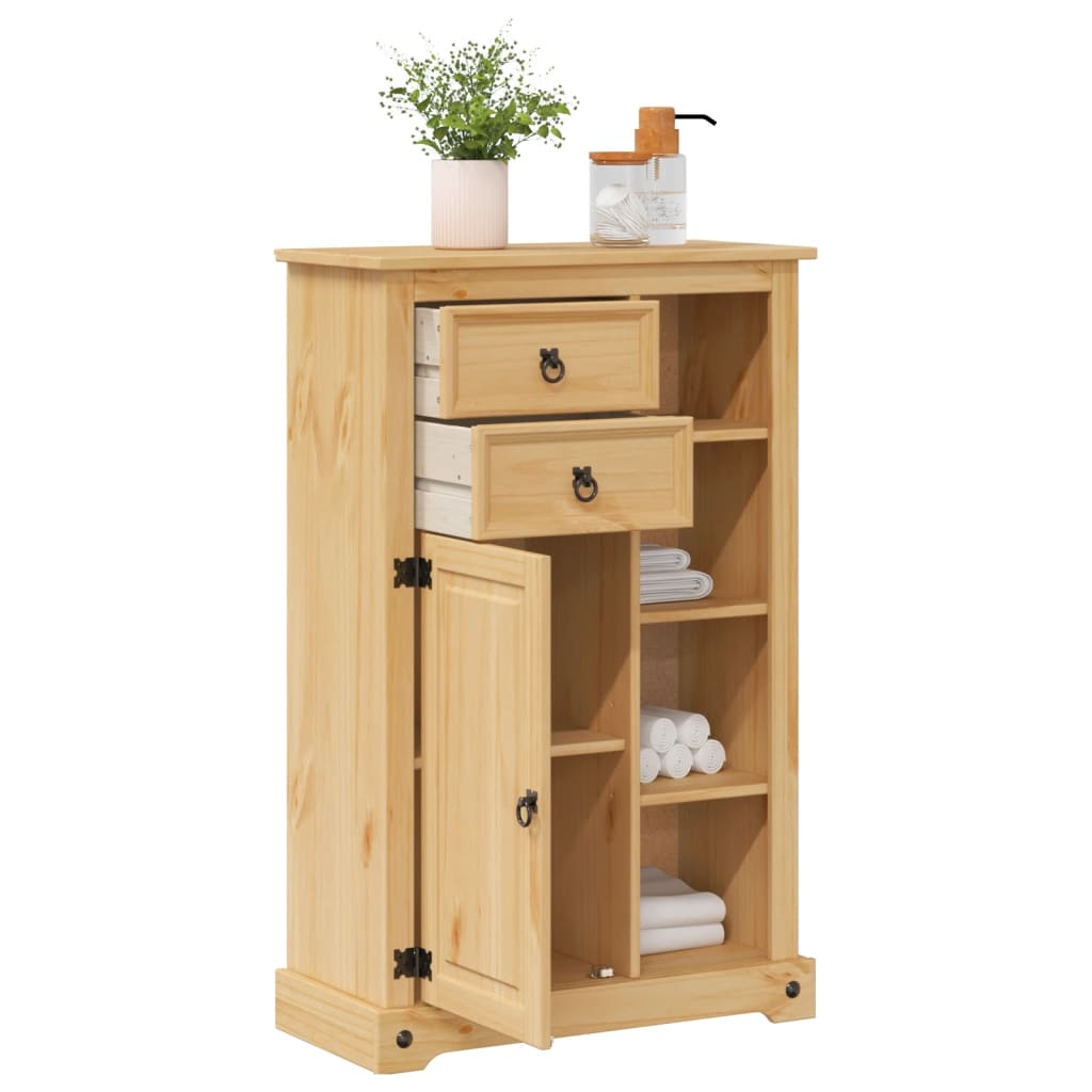 Baderomsskap Corona 70x33x110 cm heltre furu