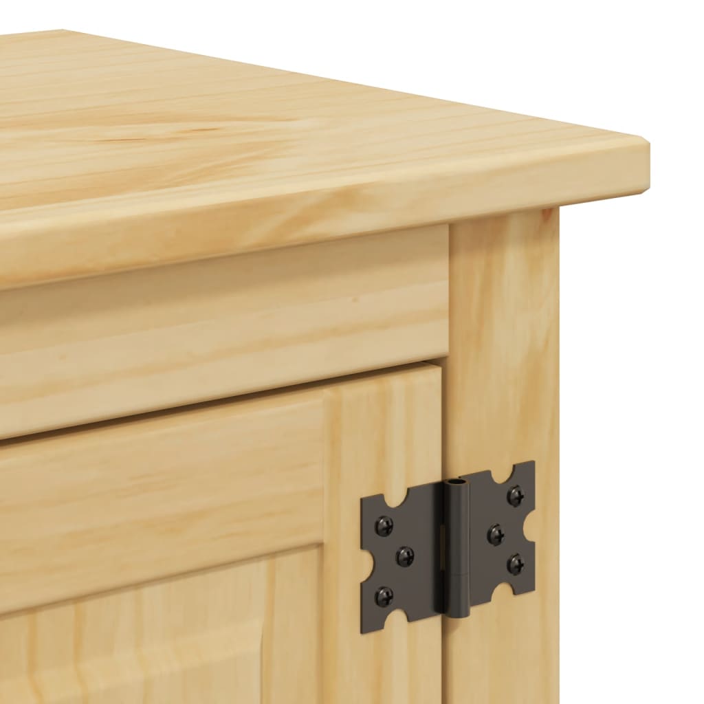 Baderomsskap Corona 70x33x71,5 cm heltre furu vidaXL
